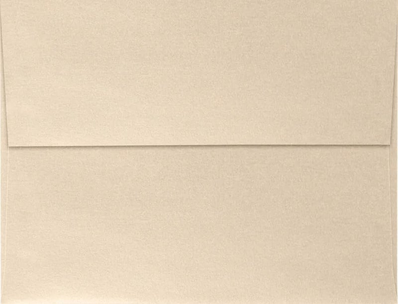 LUXPaper A4 Invitation Envelopes | Peel & Press | 4 1/4" x 6 1/4" | Taupe Metallic | 80lb. Text | 50 Qty - Image 1